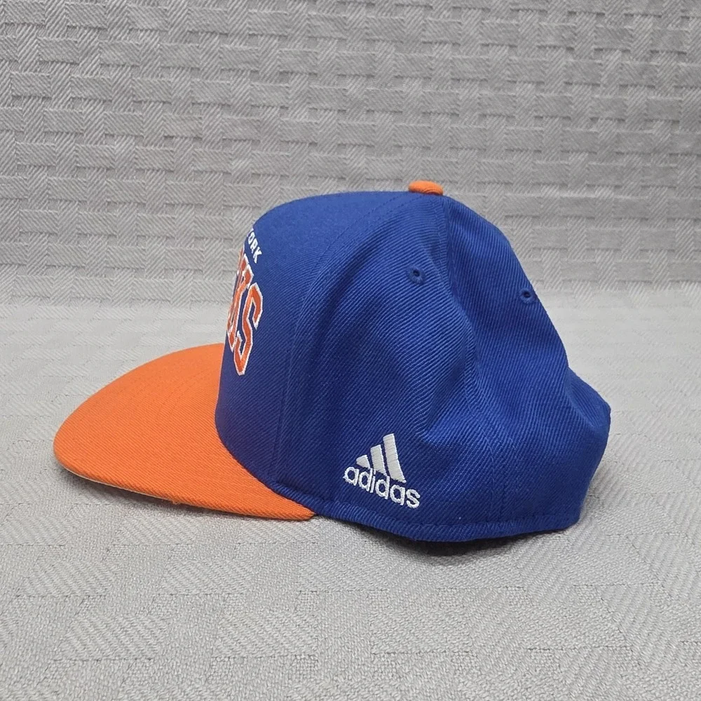 New York Knicks Hat Cap Snap Back Mens One Size Blue NBA Basketball Adidas